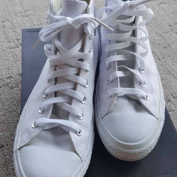 converse chuck taylor all star leather high top 1t406 white